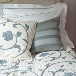 Sibona Amalfi embroidered cotton cushion