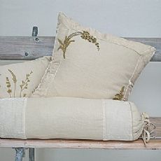 Sibona embroidered linen cushions