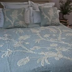 Sibona Paris embroidered cotton quilt